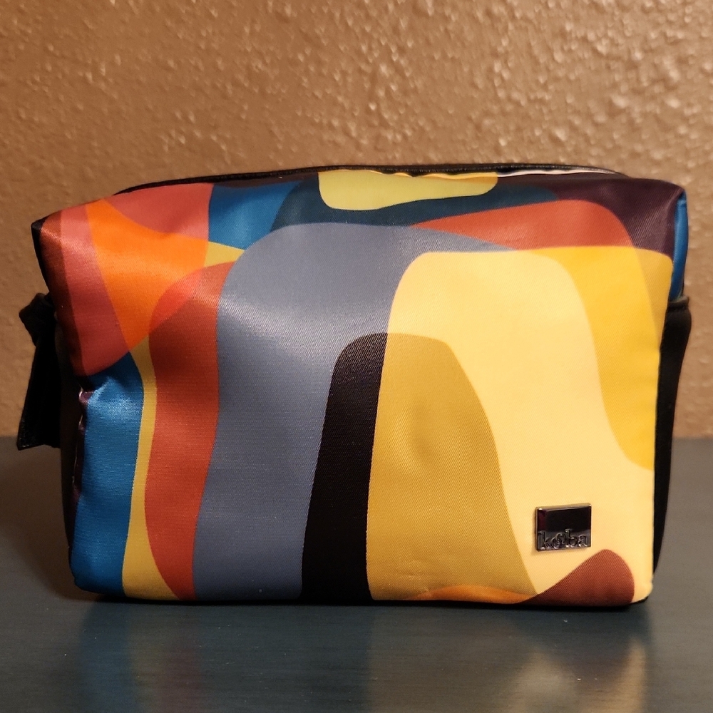 Kooba Cosmetic Bag NWOT Colorful Abstract Pattern
